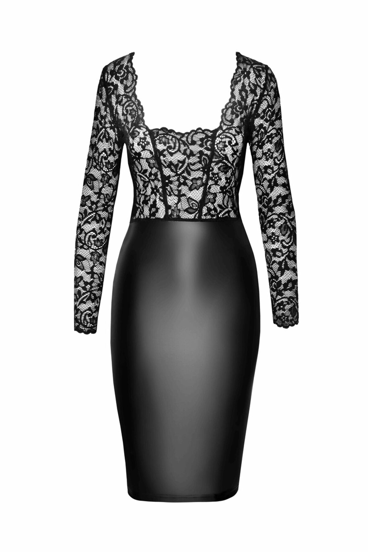 Сукня Noir Handmade F295 Euphoria lace and wetlook midi dress - L - Зображення 4