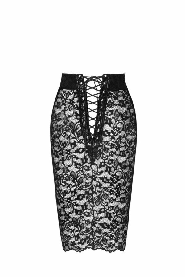 Спідниця Noir Handmade F302 Ambivalence lace up midi skirt - L - Зображення 7