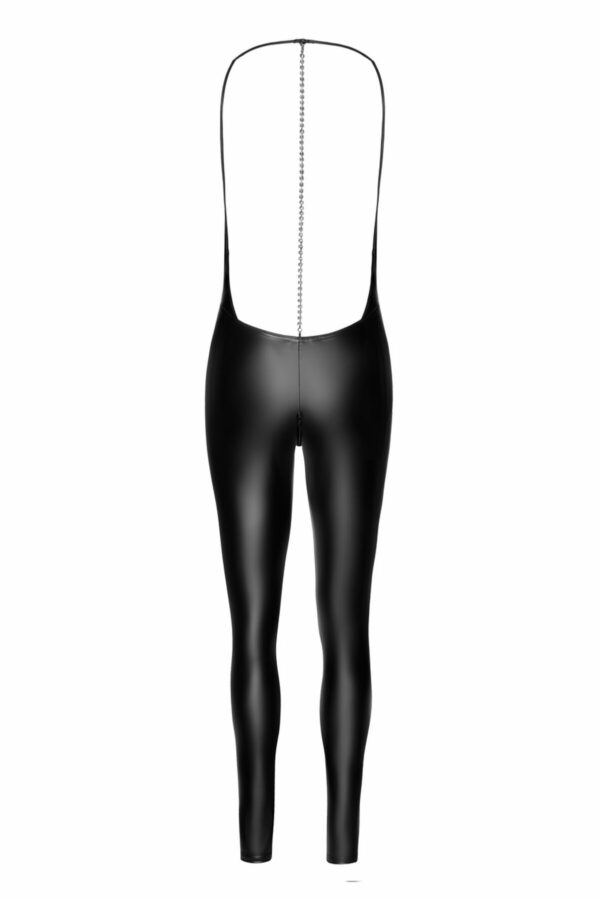 Комбінезон Noir Handmade F306 Mirage catsuit with jewelry rhinestone chain adorning the back - S - Зображення 6