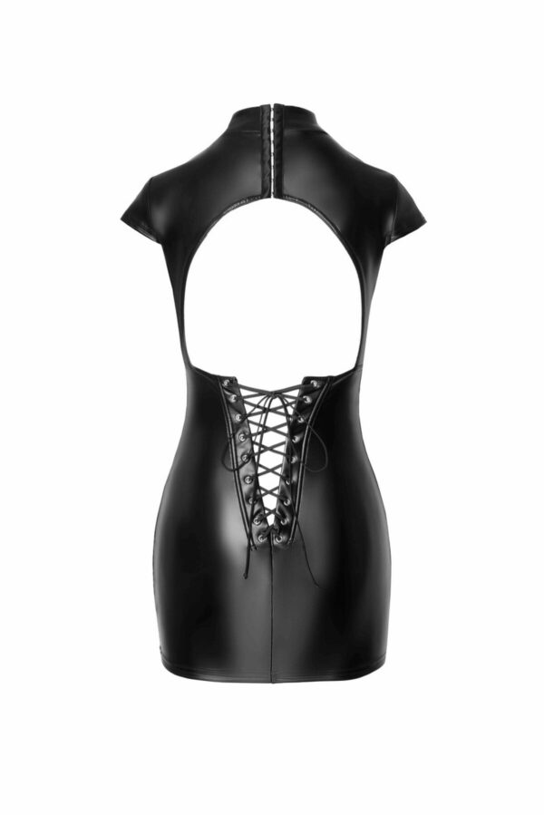 Сукня Noir Handmade F309 Fantasy wetlook mini dress with lace up back - M - Зображення 5