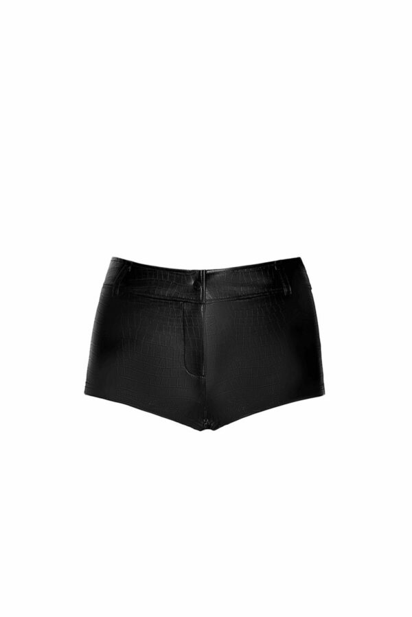 Шортики Noir Handmade F318 Wild crocodile printed wetlook shorts - M - Зображення 5