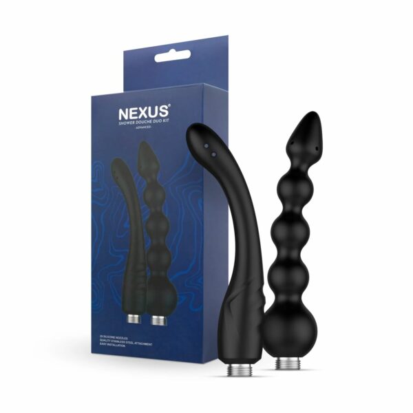 Набір анальних насадок для душу Nexus Advanced Shower Douche Duo Kit – Black, 2 шт - Зображення 8