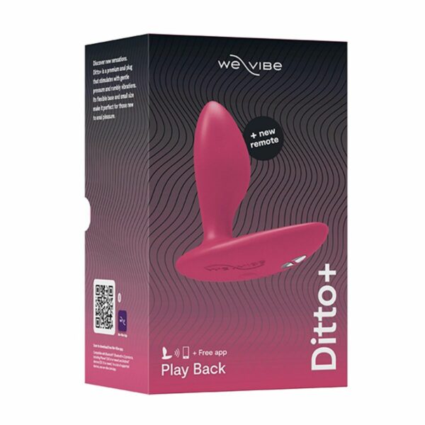 Анальна смарт-вібропробка We-Vibe Ditto+ Cosmic Pink з пультом ДК - Зображення 10