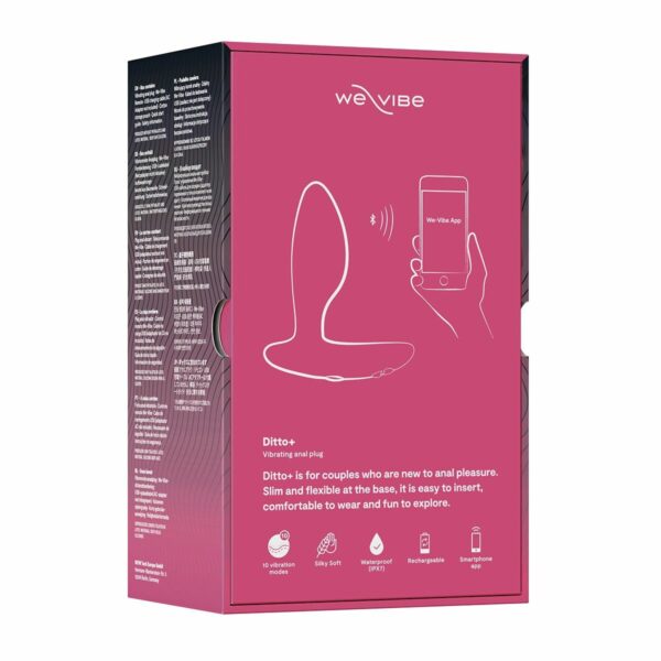 Анальна смарт-вібропробка We-Vibe Ditto+ Cosmic Pink з пультом ДК - Зображення 11