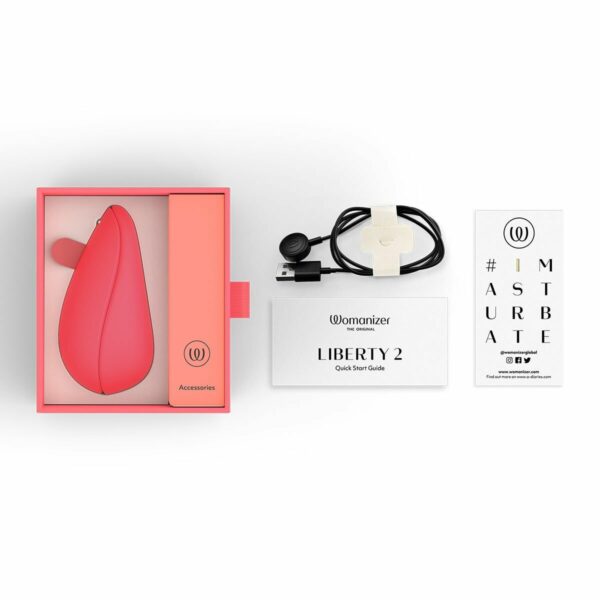 Вакуумний кліторальний стимулятор Womanizer Liberty 2 Vibrant Rose - Зображення 7