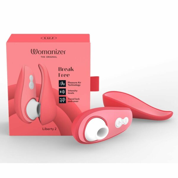 Вакуумний кліторальний стимулятор Womanizer Liberty 2 Vibrant Rose - Зображення 9