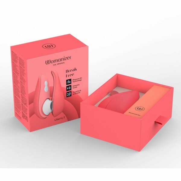 Вакуумний кліторальний стимулятор Womanizer Liberty 2 Vibrant Rose - Зображення 8
