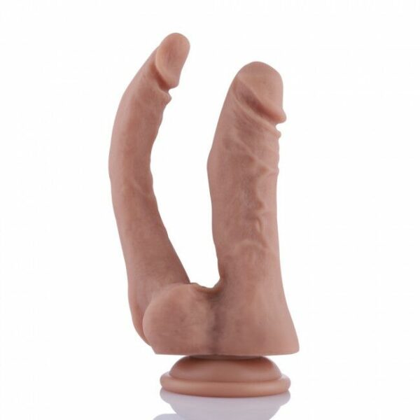 Подвійний фалоімітатор Hismith 9.8" Double Penetrator Silicone Dildo - Зображення 4