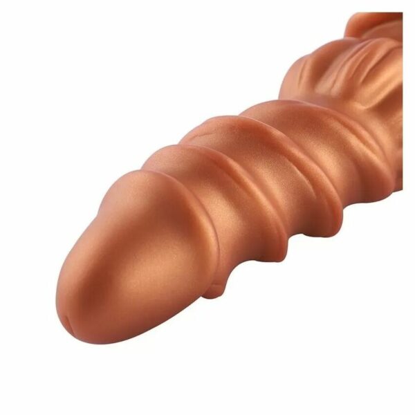 Силіконовий дилдо Hismith Spiral Grain Silicone Dildo Monster Series - Зображення 4