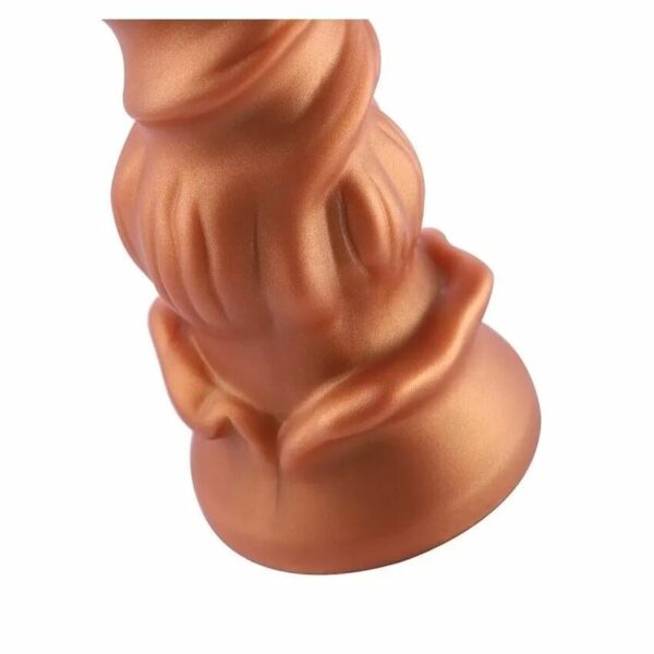 Силіконовий дилдо Hismith Spiral Grain Silicone Dildo Monster Series - Зображення 6