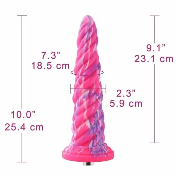 Силіконовий дилдо Hismith Awl Shape Silicone Dildo Monster Series - Зображення 2