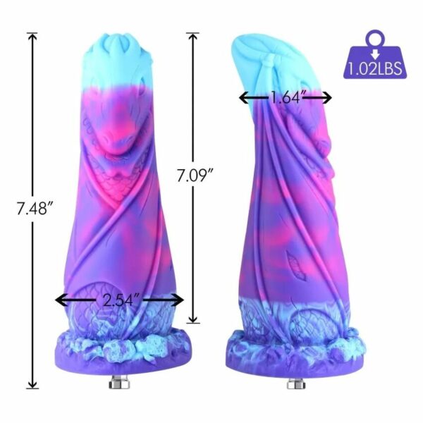 Силіконовий дилдо Hismith 7.48" Silicone Dildo HSA139 Monster Series - Зображення 2