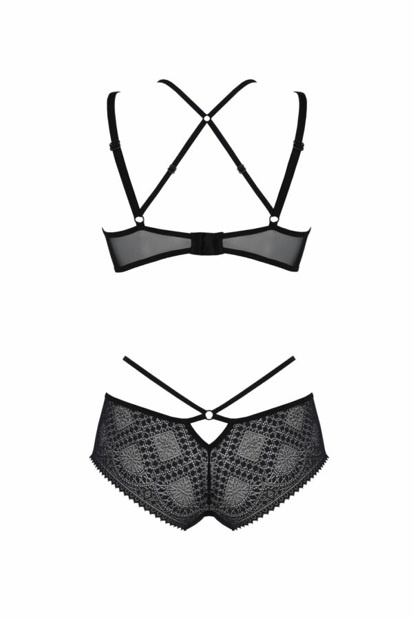 Комплект Passion DROSERA BIKINI black, XXL/XXXL, бюстгальтер і трусики-кюлоти - Зображення 4