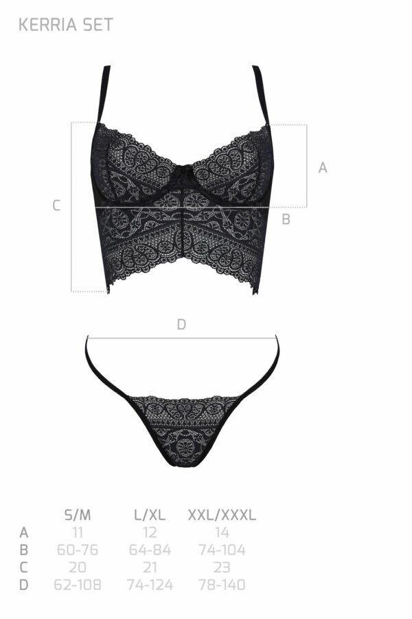 Комплект Passion KERRIA SET black L/XL - ECO Passion - Зображення 5