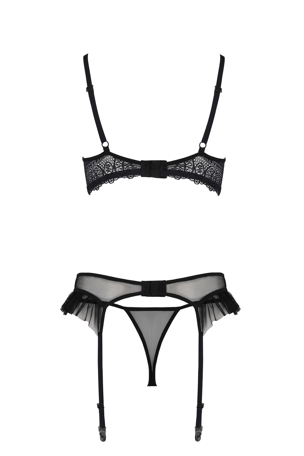 Комплект Passion KERRIA SET WITH OPEN BRA black XXL/XXXL - ECO Passion - Зображення 4