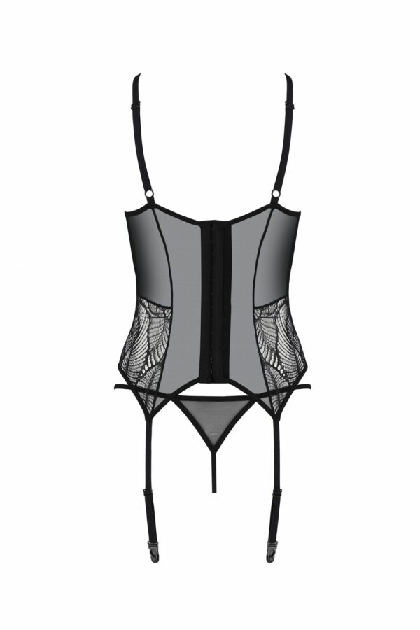 Корсет Passion LEAFA CORSET black XXL/XXXL - ECO Passion - Зображення 4