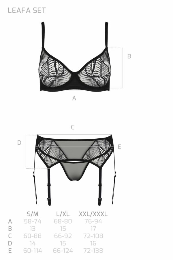 Комплект Passion LEAFA SET black S/M - ECO Passion - Зображення 5