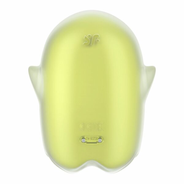 Вакуумний кліторальний стимулятор з вібрацією Satisfyer Glowing Ghost Yellow, світиться в темряві - Зображення 5