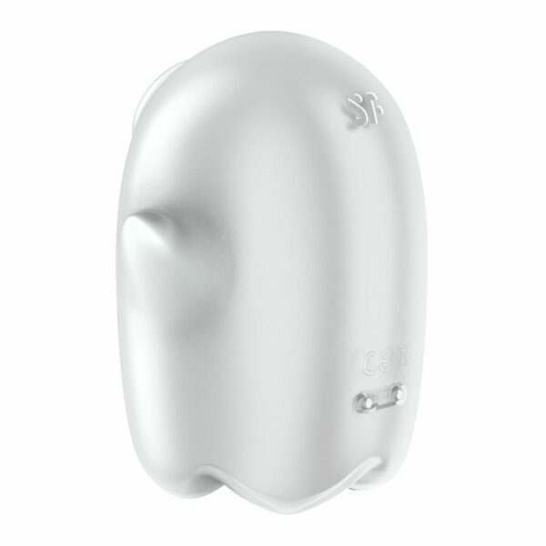Вакуумний кліторальний стимулятор з вібрацією Satisfyer Glowing Ghost White, світиться в темряві - Зображення 4