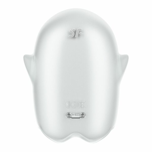 Вакуумний кліторальний стимулятор з вібрацією Satisfyer Glowing Ghost White, світиться в темряві - Зображення 5