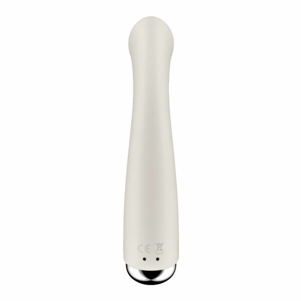 Вібратор з ротацією Satisfyer Spinning G-Spot 1 Beige, плоский майданчик для стимуляції точки G - Зображення 4