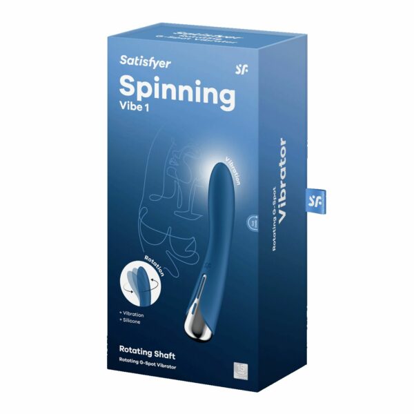 Вібратор точки G з обертанням Satisfyer Spinning Vibe 1 Blue, 2 мотори - Зображення 8