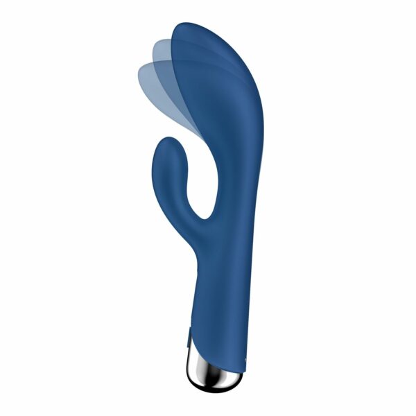 Вібратор-кролик з ротацією Satisfyer Spinning Rabbit 1 Blue, 3 мотори - Зображення 2