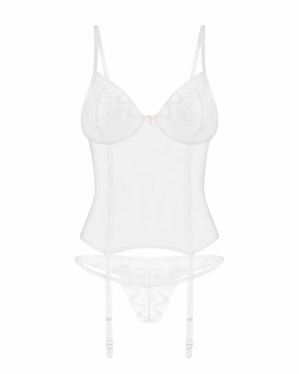Корсет Obsessive Alissium corset & thong M/L - Зображення 6