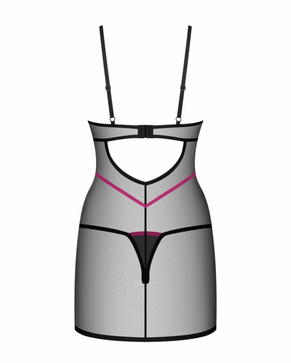 Пеньюар Obsessive Novenes chemise & thong M/L - Зображення 5