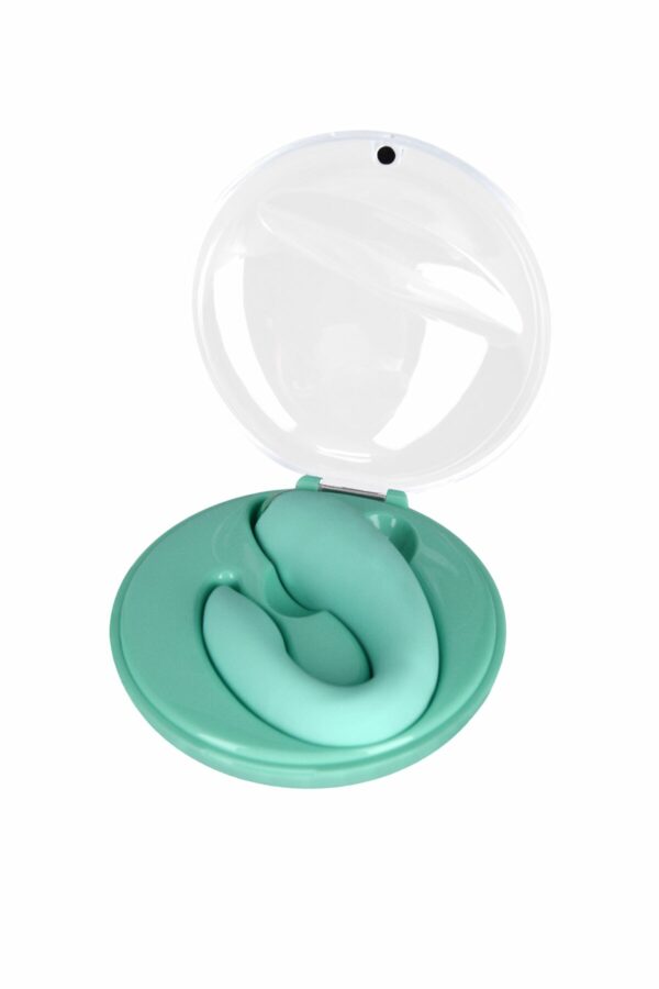 Вібратор для пар FairyGasm PleasureBerry green, зарядний кейс, пульт ДК - Зображення 3