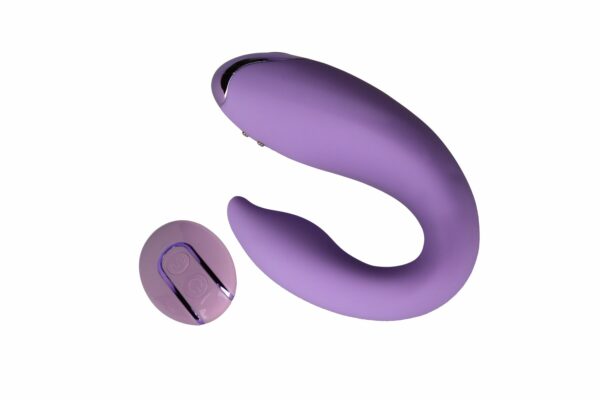 Вібратор для пар FairyGasm PleasureBerry violet, зарядний кейс, пульт ДК - Зображення 7
