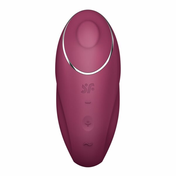 Вібростимулятор-пульсатор Satisfyer Tap & Climax 1 Red, ефект постукування пальцем, 2 мотори - Зображення 3