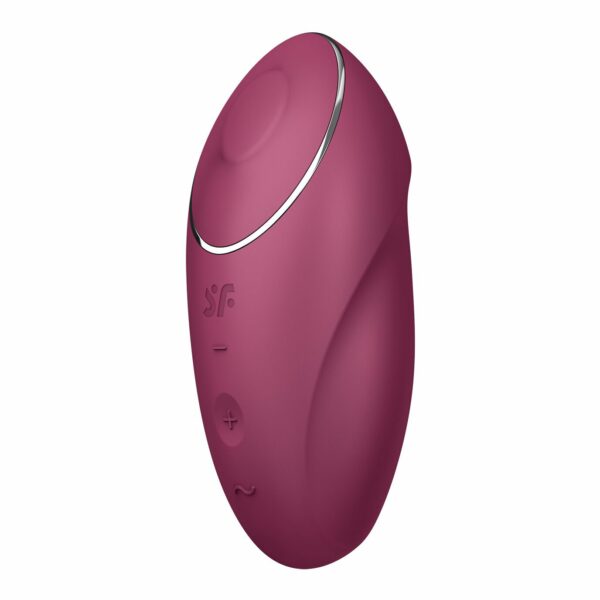 Вібростимулятор-пульсатор Satisfyer Tap & Climax 1 Red, ефект постукування пальцем, 2 мотори - Зображення 4