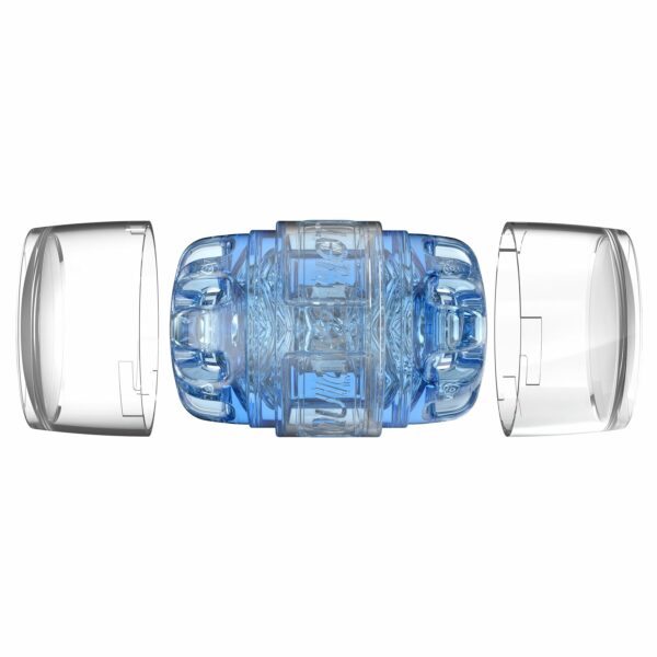 Мастурбатор Fleshlight Quickshot Turbo Blue Ice, компактний, чудово для пар і мінету - Зображення 5