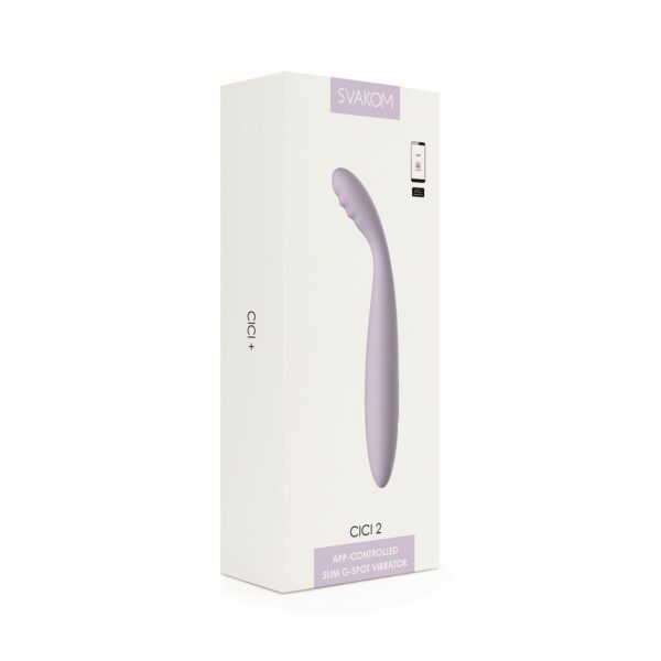 Тонкий вібратор точки G Svakom Cici 2 Lilac - Зображення 8