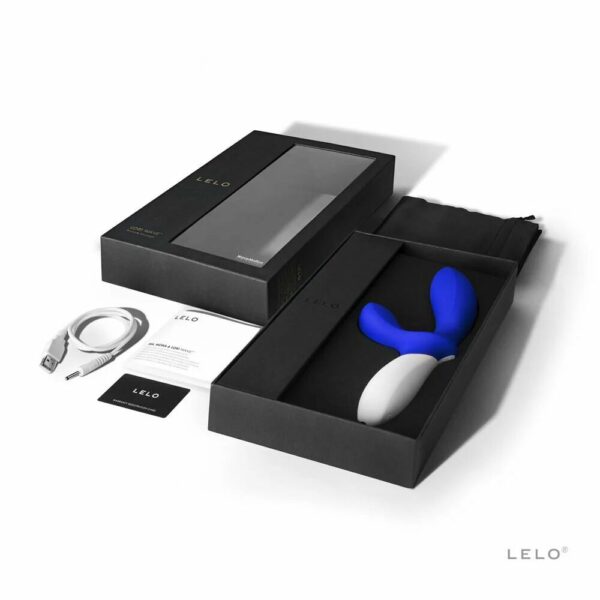 Масажер простати LELO Loki Wave Federal Blue, 2 мотори, манливий рух + стимуляція промежини - Зображення 5