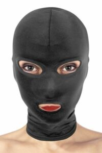 Капюшон для БДСМ з відкритими очима та ротом Fetish Tentation Open Mouth & Eyes Hood м'ята упаковка!