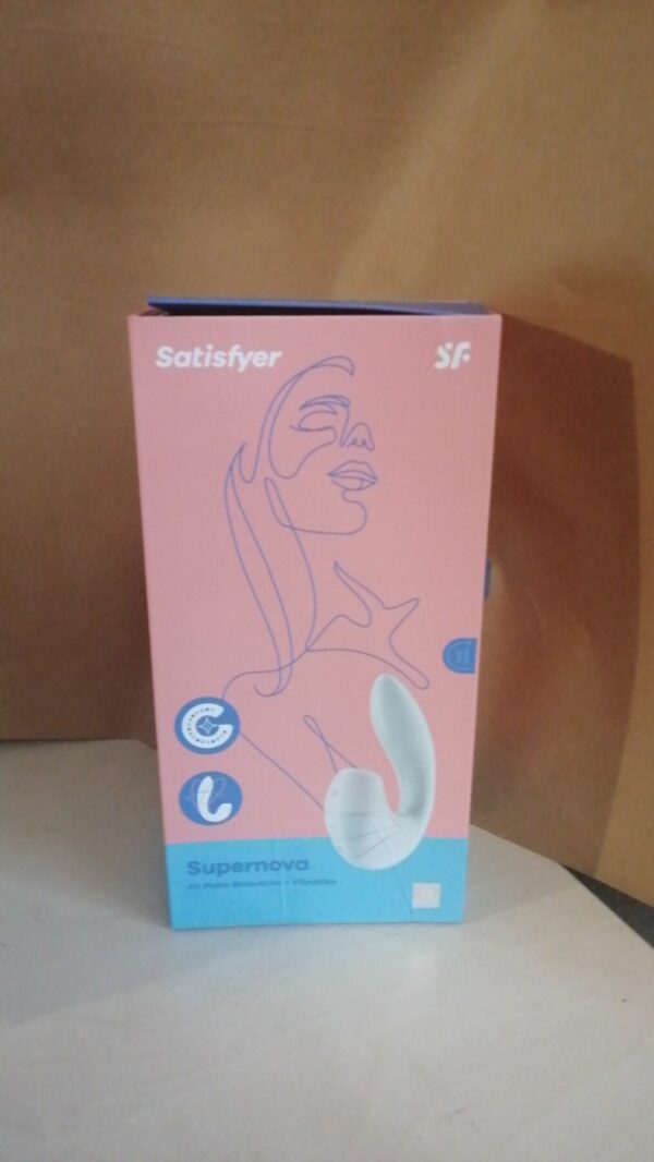 Вакуумний вібратор Satisfyer Supernova White, 2 положення ствола (м'ята упаковка!!!) - Зображення 2