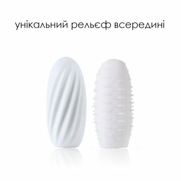 Яйце-мастурбатор SVAKOM - HEDY White - Зображення 3