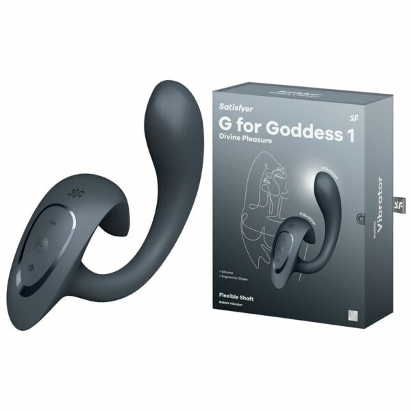 Вагінально-кліторальний вібратор Satisfyer G for Goddess 1 Dark Grey, 2 мотори - Зображення 7