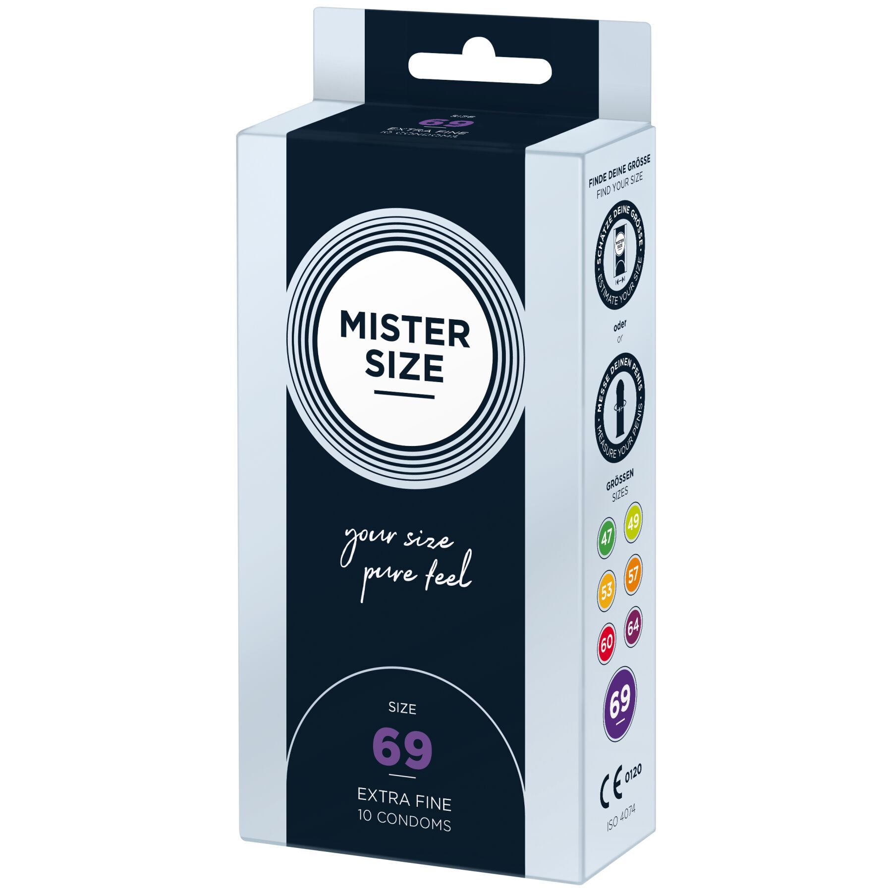 Презервативи Mister Size - pure feel - 69 (10 condoms), товщина 0,05 мм (м'ята упаковка!!!) - Зображення 3