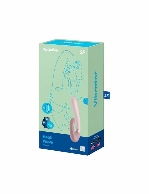 Смарт вібратор-кролик із підігрівом Satisfyer Heat Wave Mauve (мя'та упаковка!!!) - Зображення 5