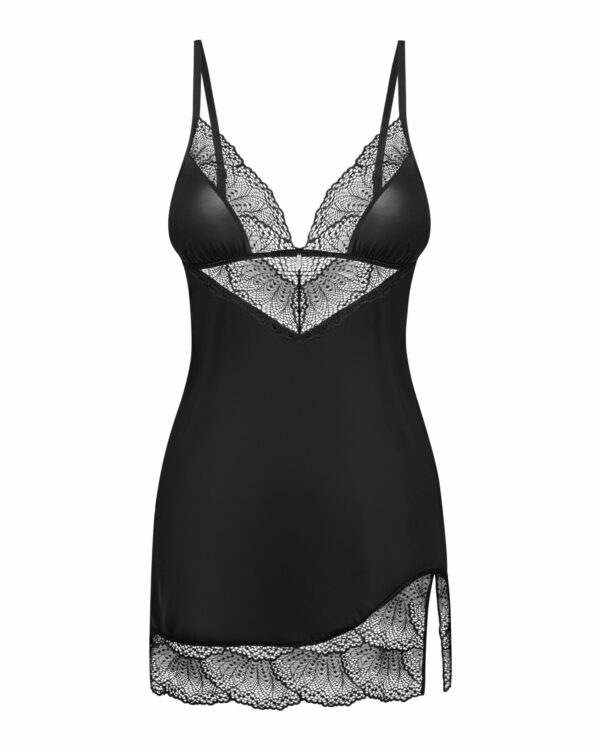 Пеньюар і трусики Obsessive Lobellis chemise & thong M/L - Зображення 3