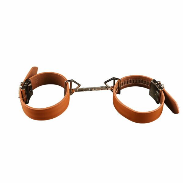 Наручники LOCKINK Wristcuffs/Anklecuffs Brown Set - Зображення 5