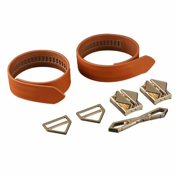 Наручники LOCKINK Wristcuffs/Anklecuffs Brown Set - Зображення 4