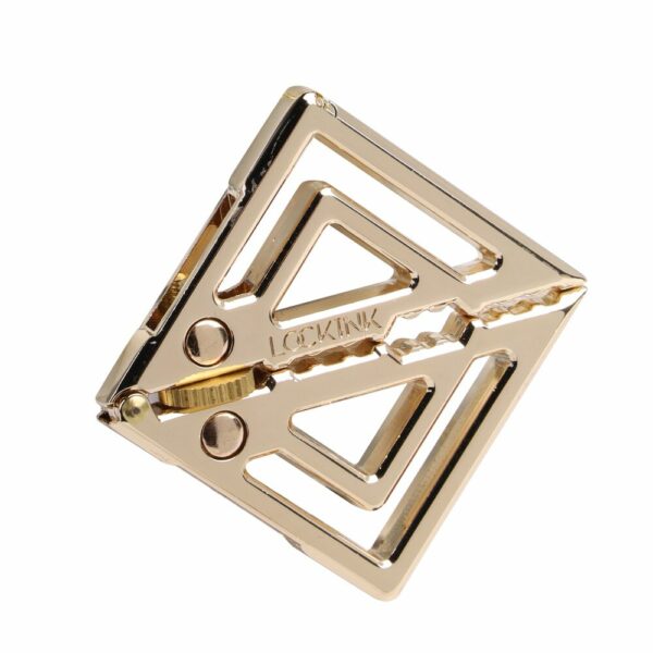 Затискачі для сосків з важкою підвіскою LOCKINK Adjustable Nipple Clamps with Heavy Pendant - Golden - Зображення 4