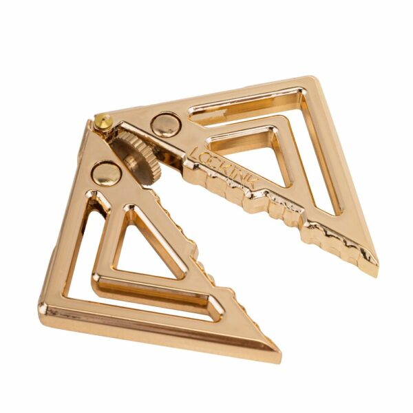Затискачі для сосків з важкою підвіскою LOCKINK Adjustable Nipple Clamps with Heavy Pendant - Golden - Зображення 3