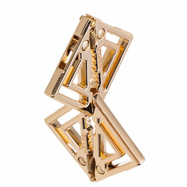 Затискачі для сосків з легкої підвіскою LOCKINK Adjustable Nipple Clamps with Light Pendant - Golden - Зображення 4