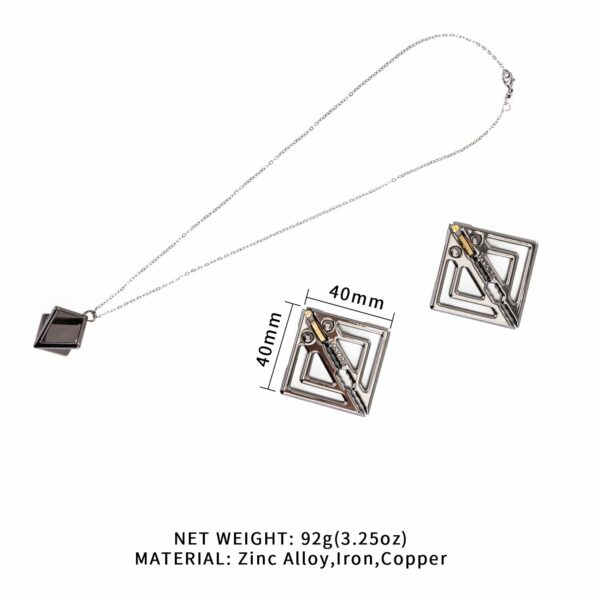Затискачі для сосків з легкої підвіскою LOCKINK Adjustable Nipple Clamps with Light Pendant - Grey - Зображення 2