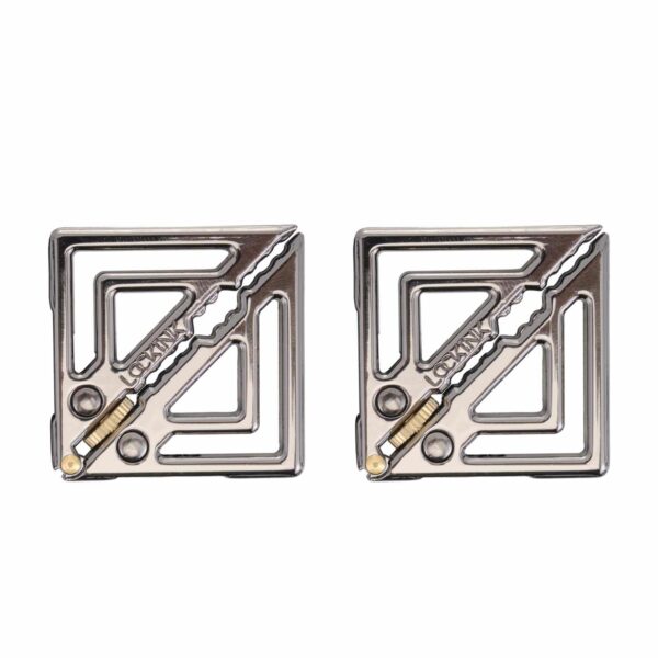 Затискачі для сосків з легкої підвіскою LOCKINK Adjustable Nipple Clamps with Light Pendant - Grey - Зображення 3